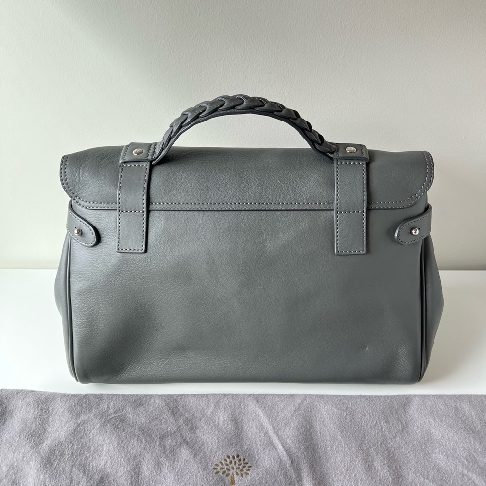 Mulberry Alexa bag in grey classic silky calf leather - Picture 6 of 16
